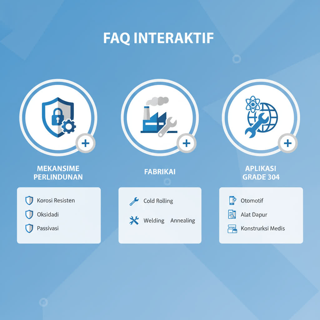 Informasi teknis dan frequently asked questions tentang baja tahan karat 304